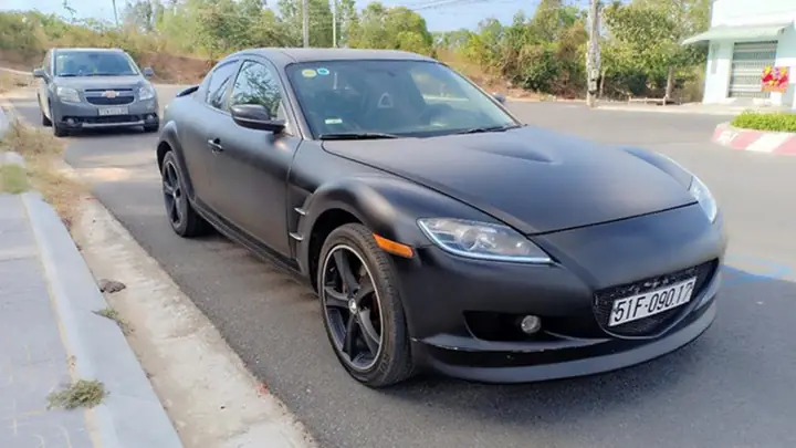 Mazda Rx-8 Matte Black: Biến Tấu Ngoại Hình Cho Dòng Xe Huyền Thoại