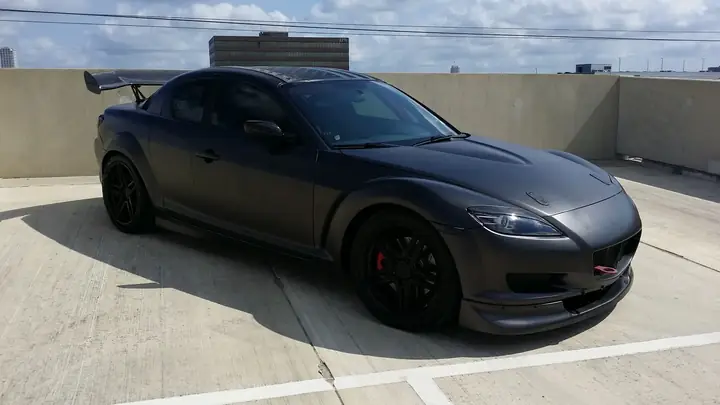 Mazda Rx-8 Matte Black: Biến Tấu Ngoại Hình Cho Dòng Xe Huyền Thoại