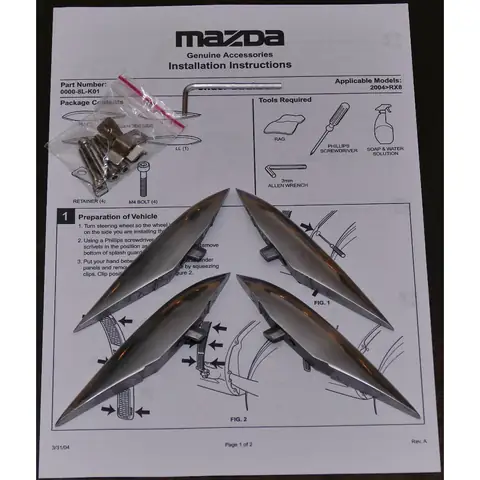 Cách Lắp Mazda Rx-8 Fender Strakes Chi Tiết