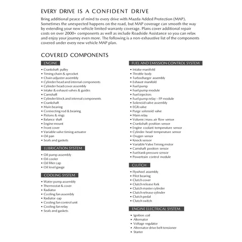 Mazda Warranty Coverage: Phạm Vi Bảo Hành Đầy Đủ Cho Xe Mazda