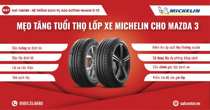 Lốp Michelin Cho Mazda 3: Thông Số & Giá Mới Nhất