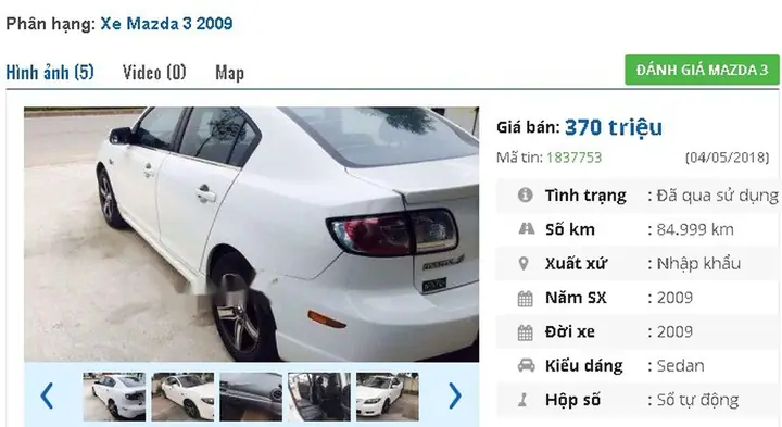 Top 5 Lưu Ý Quan Trọng Khi Mua Ô Tô Mazda Cũ Số Tự Động