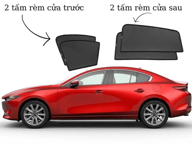 Hướng Dẫn Chọn Mua Rèm Che Nắng Nam Châm Cho Mazda 3