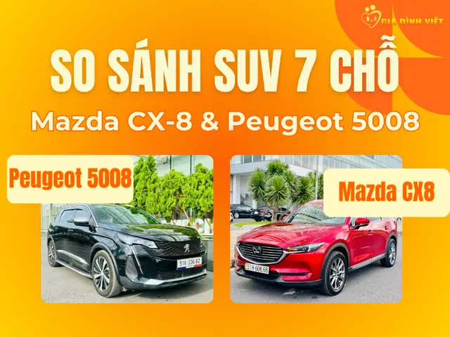 So Sánh Mazda Cx-8 Và Peugeot 5008: Lựa Chọn Nào Phù Hợp Cho Gia Đình Việt?