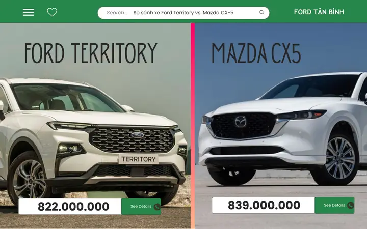So Sánh Xe Cũ Ford Và Mazda: Lựa Chọn Nào Tối Ưu Cho Người Dùng Việt?