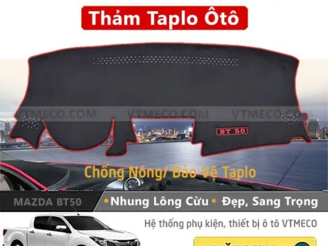 Taplo Nhung Lông Cừu Xe Mazda Bt-50: Nâng Tầm Nội Thất, Bảo Vệ Xe Hoàn Hảo