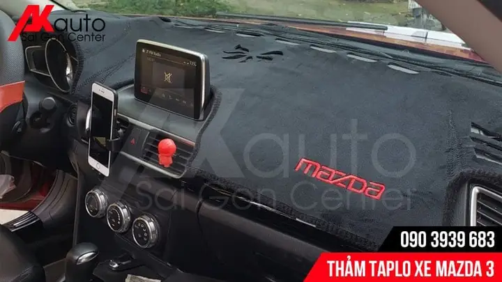 Chọn Thảm Taplo Mazda 3 Tốt Nhất: Thảm Taplo Nhung, Giá, Bảo Hành