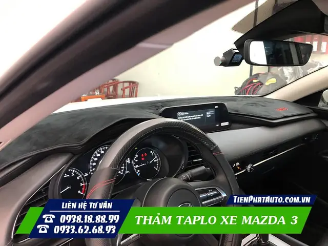 Chọn Thảm Taplo Mazda 3 Tốt Nhất: Thảm Taplo Nhung, Giá, Bảo Hành