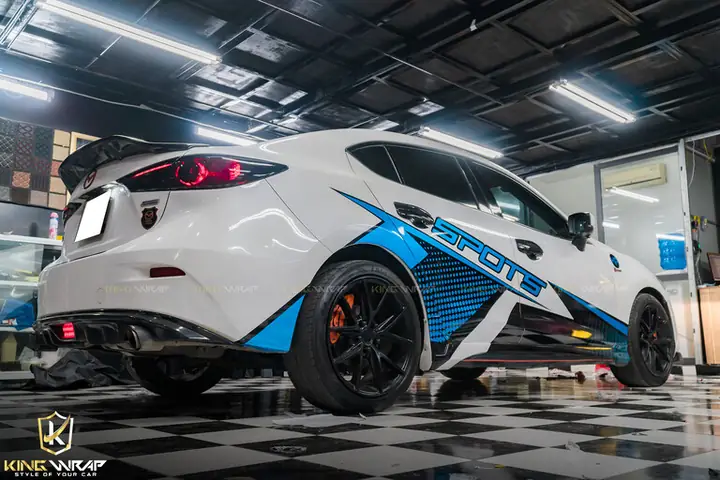 Hướng Dẫn Chọn & Dán Tem Xe Mazda 3 Đẹp, Chất Lượng