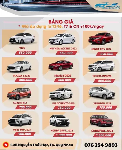 Thuê Xe Mazda 6 Quy Nhơn: Hướng Dẫn Chi Tiết Từ A-z Cho Chuyến Đi Trọn Vẹn