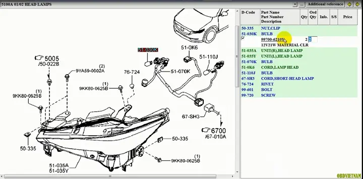 Hướng Dẫn Chi Tiết Tra Mã Phụ Tùng Mazda Và Cách Tìm Kiếm Chính Xác