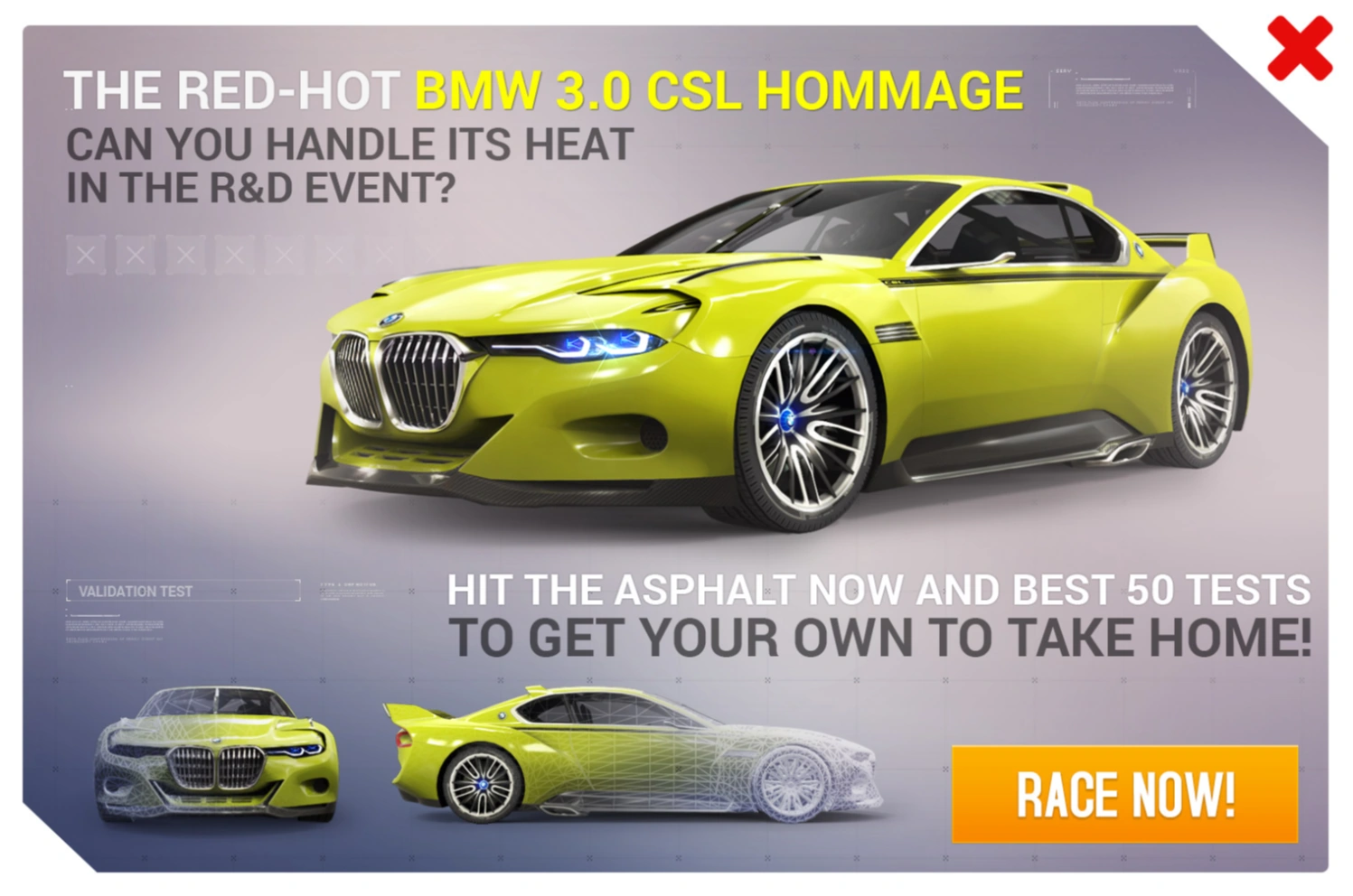Asphalt 8 BMW 3.0 CSL Hommage: Chiếc Huyền Thoại Đường Đua Trên Mobile 4 asphalt 8 bmw 3.0 csl hommage - Hình 2