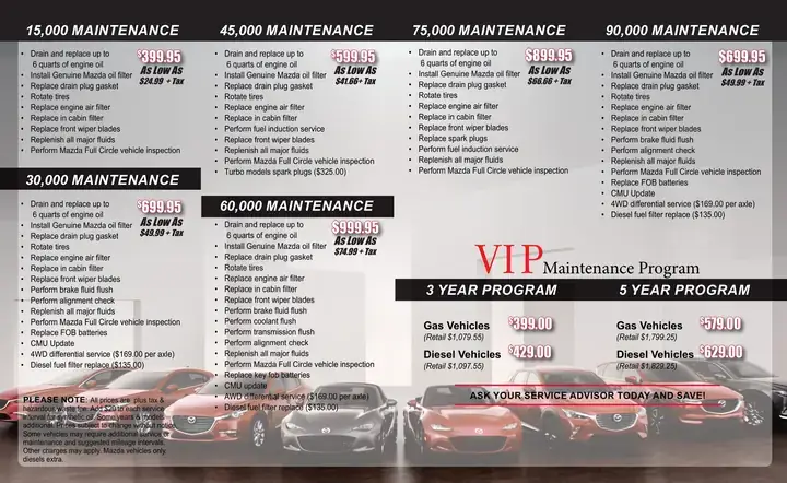 Cập Nhật Bảng Giá Dịch Vụ Mazda: Hướng Dẫn Chi Tiết A-z
