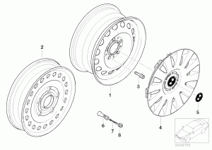 bmw e46 wheel size