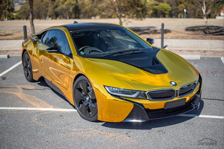 bmw i8 gold - Hình 3
