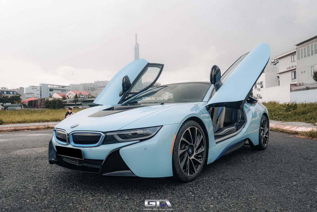 bmw i8 xanh ngọc - Hình 2