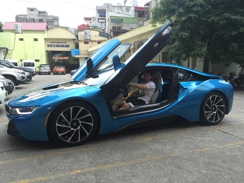 bmw i8 xanh ngọc - Hình 3
