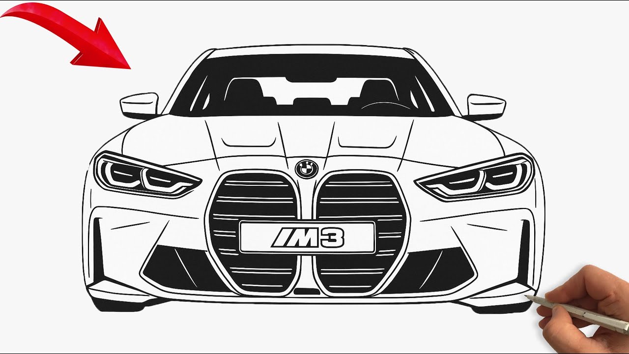 Hướng dẫn chi tiết cách vẽ BMW M3 Drawing từ A-Z cho người mới bắt đầu 3 bmw m3 drawing - Hình 2