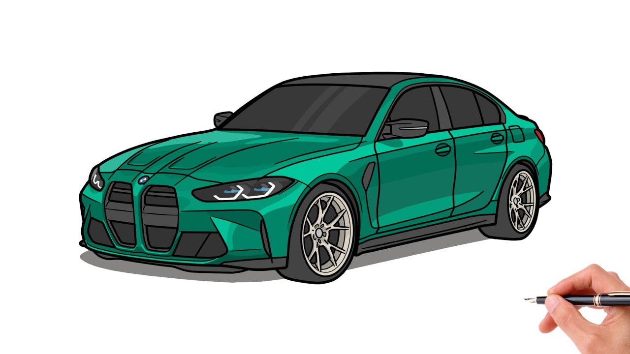 Hướng dẫn chi tiết cách vẽ BMW M3 Drawing từ A-Z cho người mới bắt đầu 2 bmw m3 drawing - Hình 3