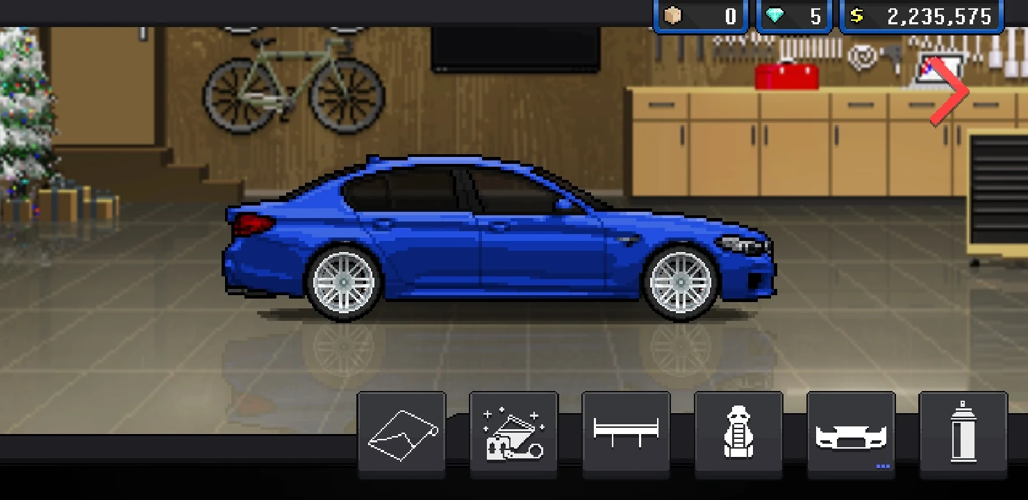 bmw m5 pixel car racer - Hình 2
