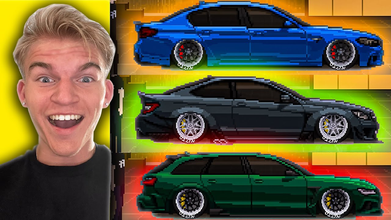 bmw m5 pixel car racer - Hình 3
