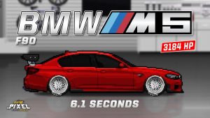 bmw m5 pixel car racer