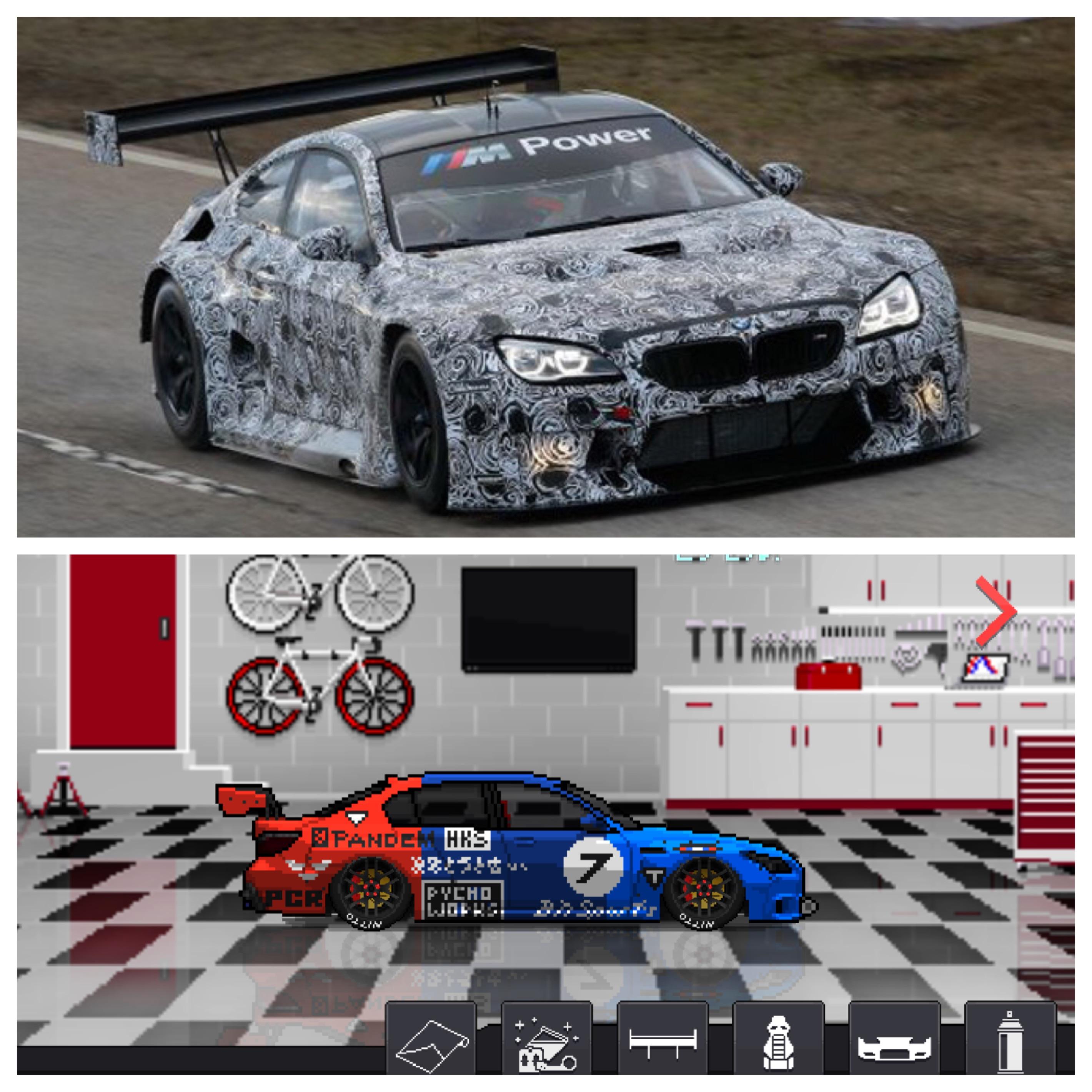 bmw m5 pixel car racer - Hình 5