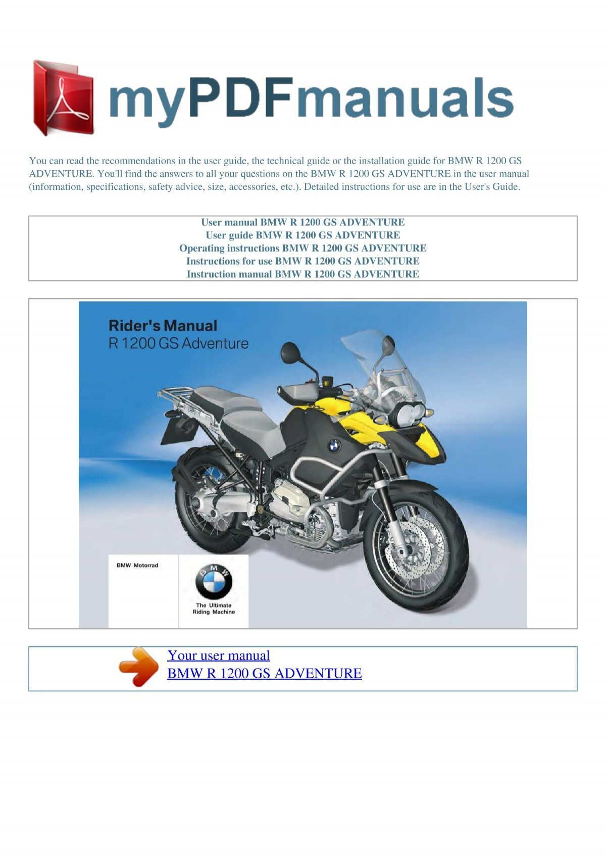 Hướng dẫn toàn diện về BMW Motorrad User Manual: Từ A đến Z cho người dùng xe máy Đức 2 bmw motorrad user manual - Hình 3