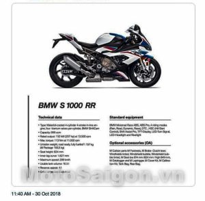 bmw s1000r thông số