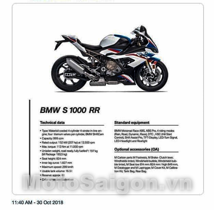 BMW S1000R Thông Số Chi Tiết: Sức Mạnh Của Dòng Naked Bike Đỉnh Cao 5 bmw s1000r thông số - Hình 1