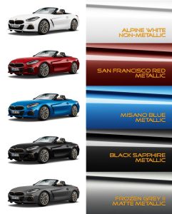 bmw z4 colors