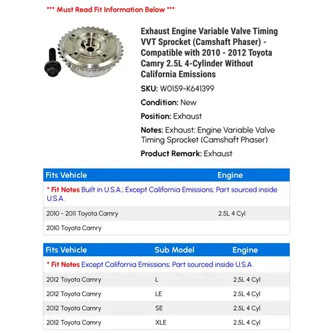 Camshaft Toyota Camry: Tìm Hiểu Chi Tiết Về Vai Trò, Đặc Điểm Và Cách Thay Thế