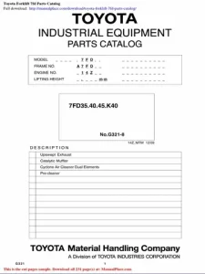 Catalog Forklift Toyota: Hướng Dẫn Toàn Diện Từ Lựa Chọn Đến Sử Dụng Hiệu Quả