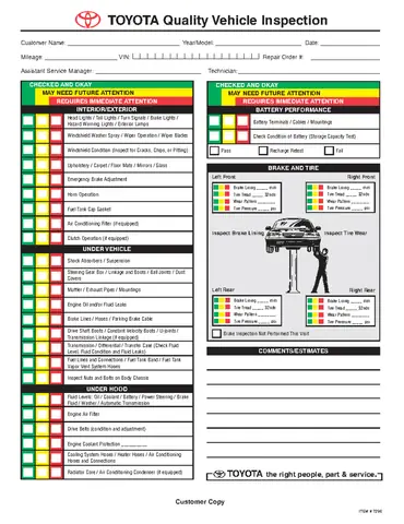 Check Sheet Toyota: Công Cụ Quản Lý Chất Lượng Hiệu Quả Trong Sản Xuất Ô Tô Check Sheet Toyota: Công Cụ Quản Lý Chất Lượng Hiệu Quả Trong Sản Xuất Ô Tô