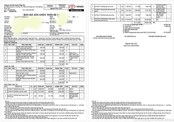 Hóa Đơn Toyota: Tầm Quan Trọng, Cách Kiểm Tra Và Giải Quyết Các Vấn Đề Thường Gặp Hóa Đơn Toyota: Tầm Quan Trọng, Cách Kiểm Tra Và Giải Quyết Các Vấn Đề Thường Gặp