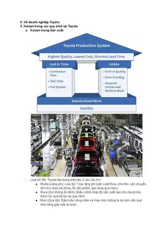 Kaizen Trong Toyota: Bí Quyết Nâng Cao Hiệu Suất Và Chất Lượng Sản Xuất Kaizen Trong Toyota: Bí Quyết Nâng Cao Hiệu Suất Và Chất Lượng Sản Xuất