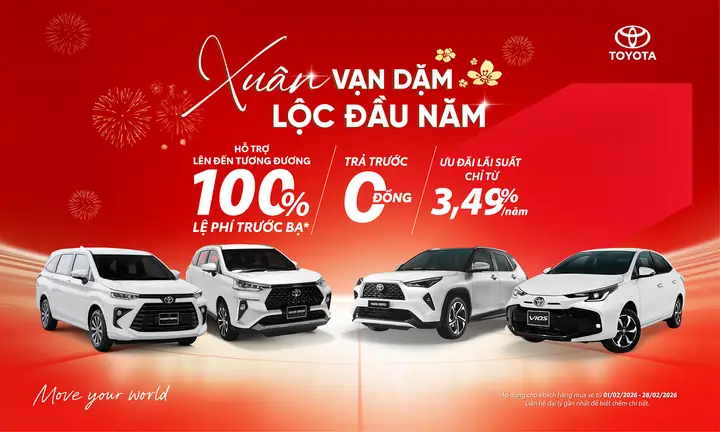 Khuyến Mãi Toyota 2026: Cập Nhật Đầy Đủ Các Chương Trình Ưu Đãi Mới Nhất