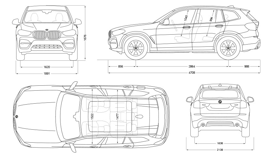 kích thước bmw x3