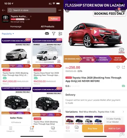 Lazada Toyota Vios: Mua Xe Tân Hành Nhân Đầy Tiện Lợi Và An Toàn Trên Mạng