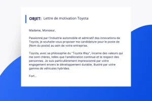 Lettre Motivation Toyota: Hướng Dẫn Chi Tiết Viết Thư Xin Việc Đầy Ấn Tượng Để Gia Nhập Toyota