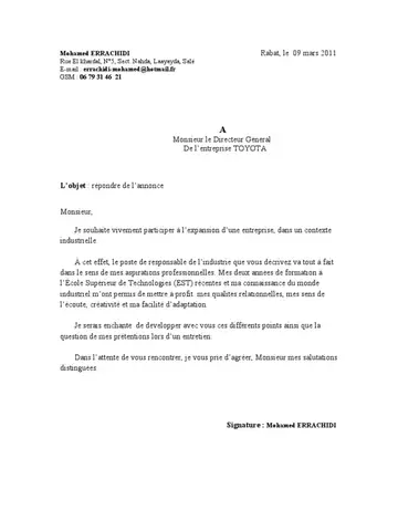 Lettre Motivation Toyota: Hướng Dẫn Chi Tiết Viết Thư Xin Việc Đầy Ấn Tượng Để Gia Nhập Toyota