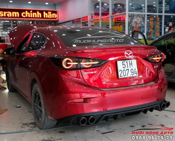 Lip 2 Pô Mazda 3 Viền Đỏ Đà Nẵng: Nâng Cấp Ngoại Hình Xe Sang