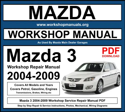 Hướng Dẫn Tải Miễn Phí Sách Hướng Dẫn Sửa Chữa Động Cơ Mazda 3 2004 Z6