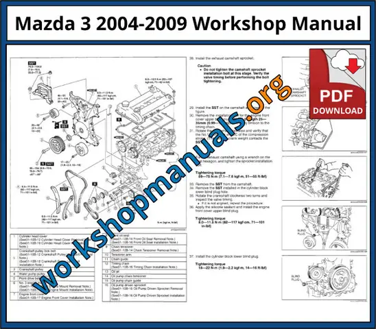 Hướng Dẫn Tải Miễn Phí Sách Hướng Dẫn Sửa Chữa Động Cơ Mazda 3 2004 Z6