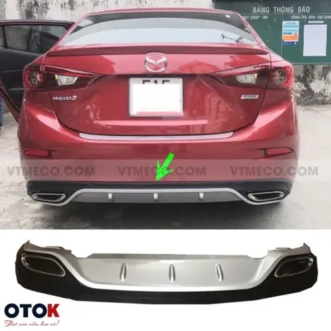 Mazda 3 Lip Sau Kiểu Mec Màu Đỏ: Nâng Cấp Diện Mạo Đầy Cá Tính