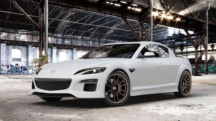 Mazda Rx-8 Trắng Mờ Cùng Mâm Vàng: Sự Kết Hợp Độc Đáo Cho Chiếc Xe Biểu Tượng