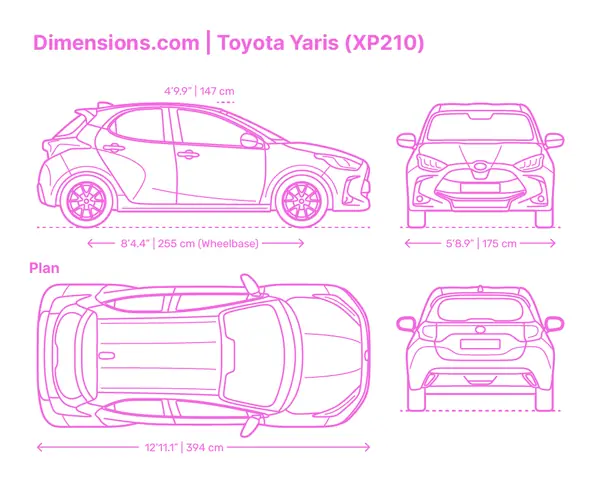 Size Toyota Yaris: Tất Cả Những Thông Tin Cần Biết Về Kích Thước Và Thông Số Kỹ Thuật
