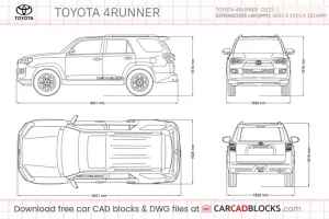 Toyota 4runner Dimensions – Kích Thước Chi Tiết Và So Sánh
