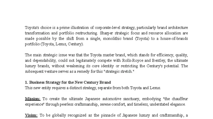 Toyota Business Strategy: Chiến Lược Kinh Doanh Của Toyota Và Bài Học Thực Tiễn Toyota Business Strategy: Chiến Lược Kinh Doanh Của Toyota Và Bài Học Thực Tiễn