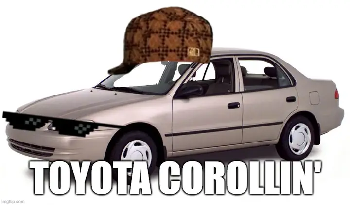 Toyota Corolla Meme: Khám Phá Nguồn Gốc, Ý Nghĩa Và Sự Lan Truyền Trên Mạng Xã Hội Toyota Corolla Meme: Khám Phá Nguồn Gốc, Ý Nghĩa Và Sự Lan Truyền Trên Mạng Xã Hội